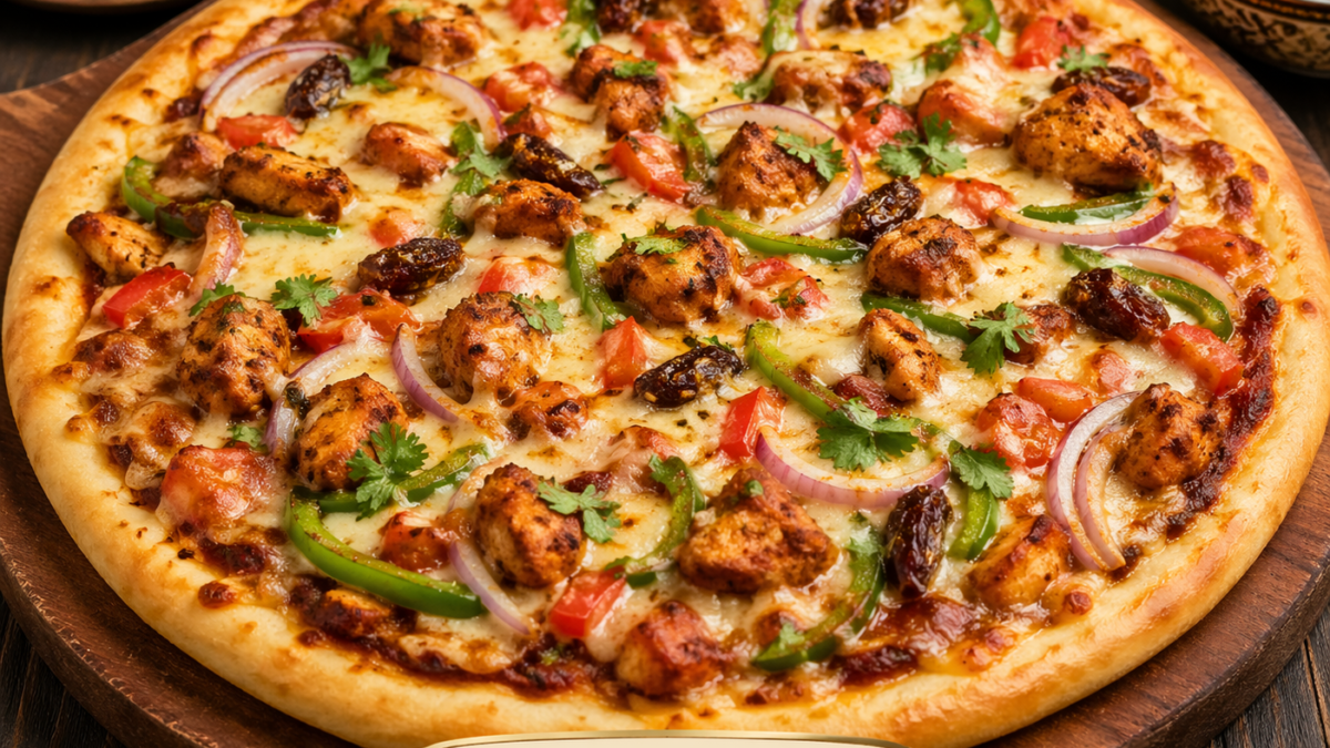Pakistani Style Ajwa Special Arabian Pizza Recipe