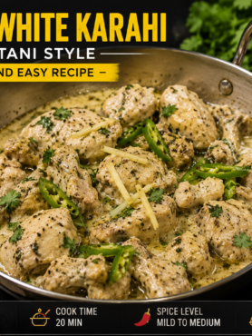 Chicken White Karahi Pakistani Style: Quick and Easy Recipe