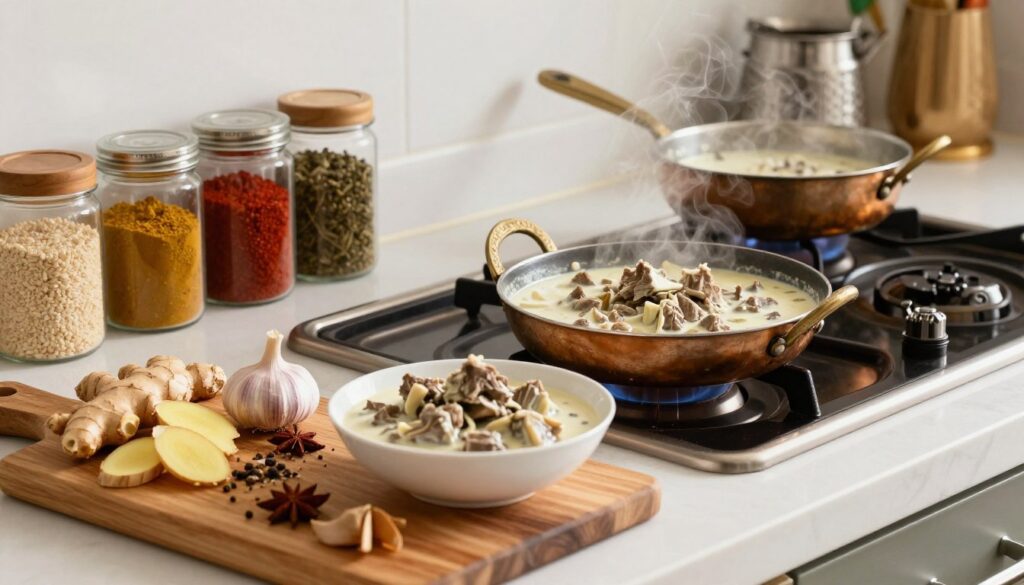How to Make a Creamy Pakistani White Mutton Recipe at Home